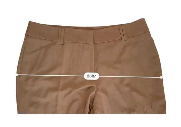 Ruby Rd. Brown Straight Leg Modern Stretch Belted Trousers Pants 18 NWT Normcore Brown
