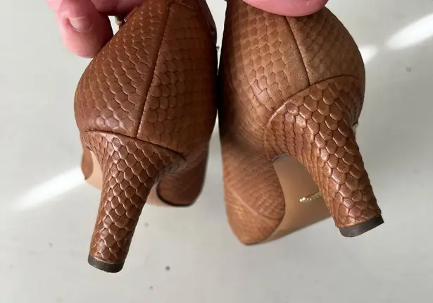 Vionic - Mia Heels Brown Snakeskin Leather Professional Career Business Shoe