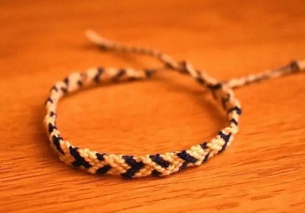 Handmade 10/$25 Navy White Woven Bracelet