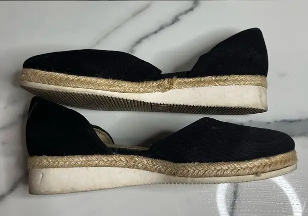 Life Stride | Women's Classic Black Canvas Summer Slip-On Espadrilles Sz 7.5