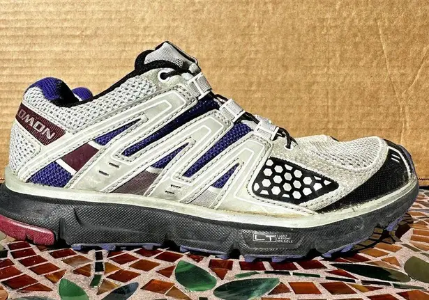 Salomon XR Mission 1 Trail Running Shoes Mesh Outdoor Hiking White US 7