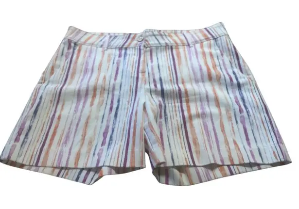 Isaac Mizrahi New York striped shorts sz 14