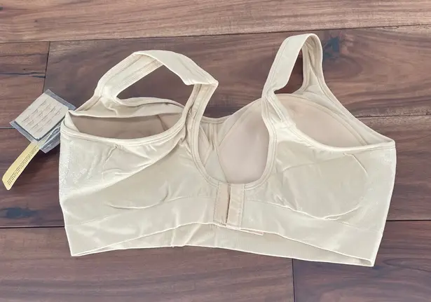 trukind Daily Comfort Wirefree Shaper Bra XL Nude Seamless Support Full Coverage Tan