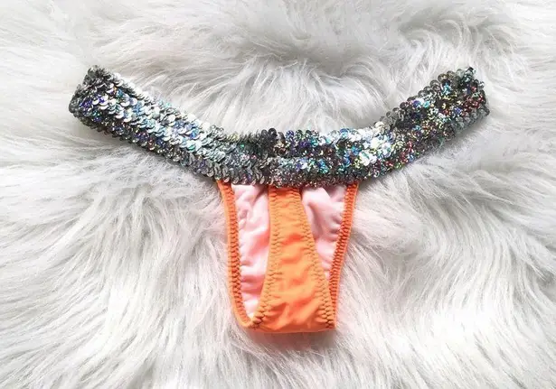 🔃Luxury Thong Bikini Bottom Orange