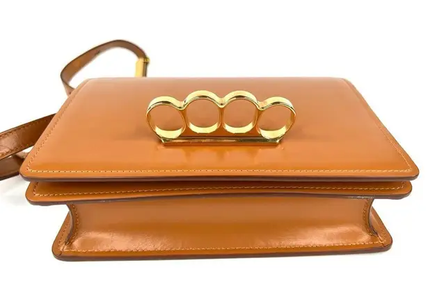 Alexander McQueen Four Ring Clutch Detachable Knuckle Ring Strap Shoulder Bag