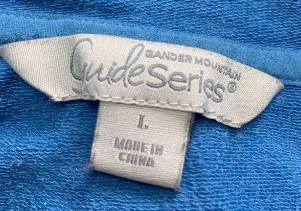 Gander mountain Guide Series Womens Hooded Sweatshirt Hoodie Pullover Long Sleeve Blue Large