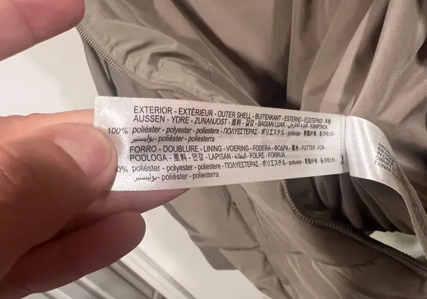 ZARA Gorpcore Cropped Hooded Puffer Coat Medium