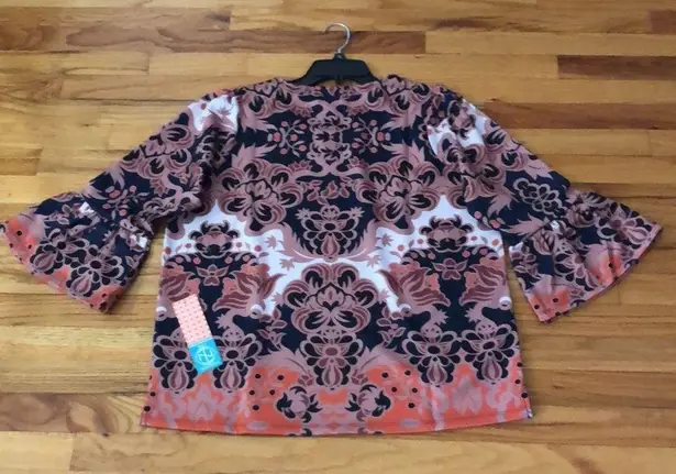 Tracy Negoshian Bell Sleeved Top Sz L