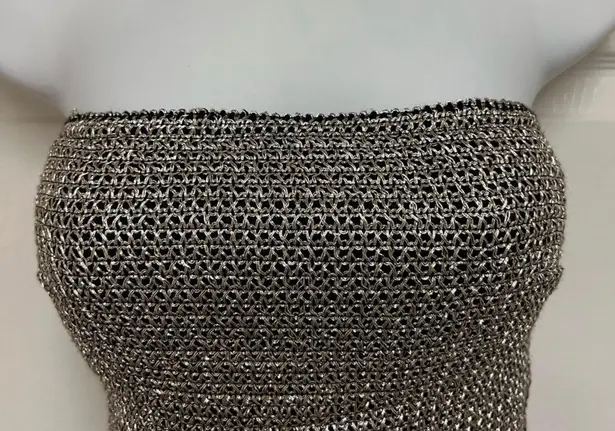 Wow Couture Silver Strapless Dress