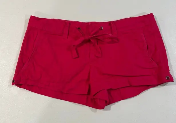 Vintage Y2K PINK Victoria’s Secret Hot Pink Cotton Drawstring Shorts | Size 10