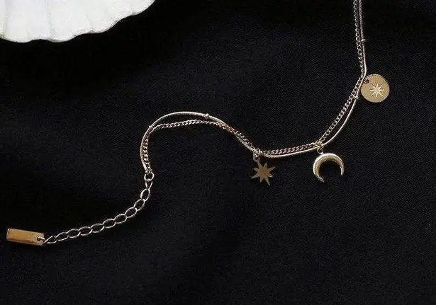 The Moon Layered Star Bracelet