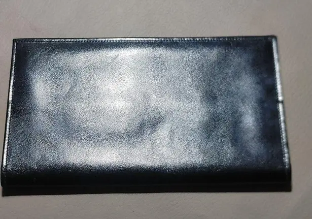 Vintage Prince Gardner Card Holder Wallet Organizer Black Leather Checkbook