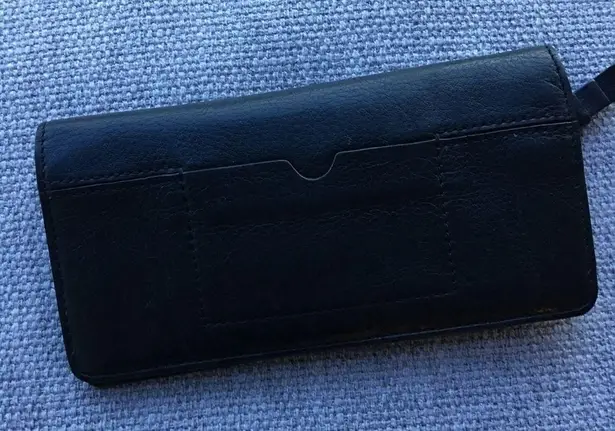 Cole Haan  Black Envelope Wallet Full Bill Size