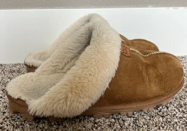 Women’s Fur Slippers Tan Size 11