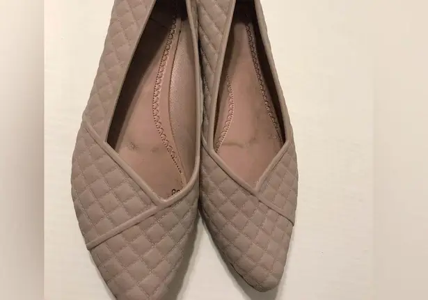 Fashion rubber flat shoes pointy toe women size 5