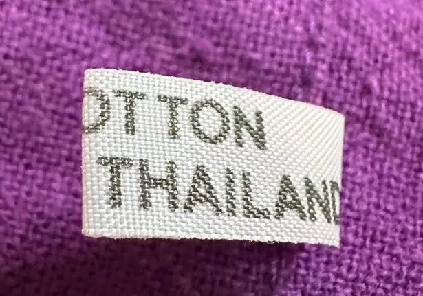 100% Cotton Unbranded Dark Purple Asian Style Jacket Frog Closures Thailand Size undefined