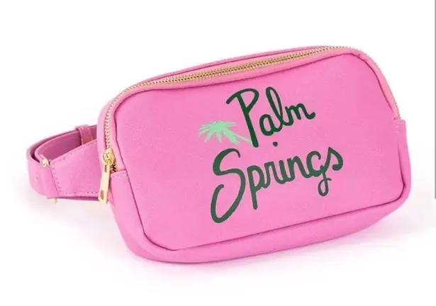 Fuchsia Pink Palm Springs Vegan Leather Belt Bag Fanny Pack NWT Pink