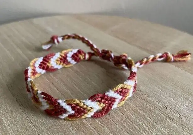 Handmade Coralie Bracelet, anklet, trendy, comfortable, tie, embroidery thread, woven, gi