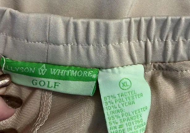 Allyson Whitmore golf skort women’s XL zipper pockets