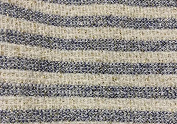 Reiss Kinette Textured Striped Gold Metallic Dress Size 6