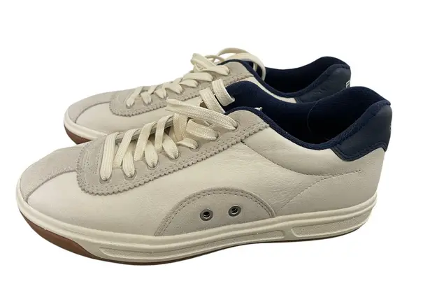 Polo Ralph Lauren Womens Court 100 Beige Gray Navy Sneakers Size 6