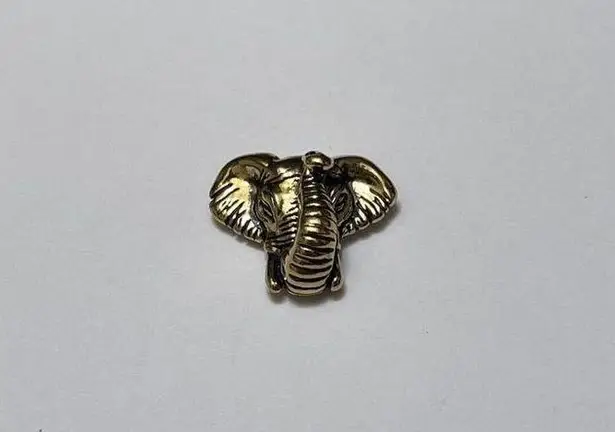 Signed COP 94 Pendant Charm Gold Tone Elephant