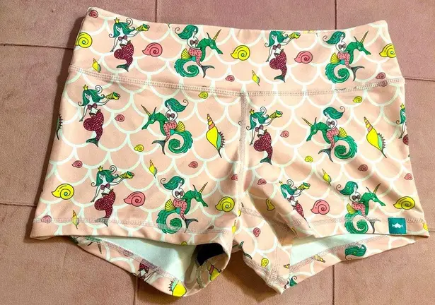 Wodbottom Mermaid and Seahorse Shorties, Size Large Pink