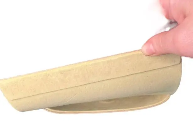 Max Mara Pebbled tan leather eyeglass case