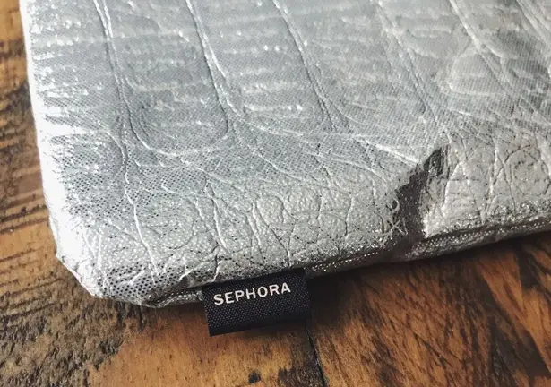 Sephora 🆕  Silver Cosmetic Bag