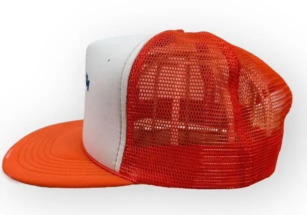 Vintage Fremont Flea Market '94 Snapback Trucker Hat Orange