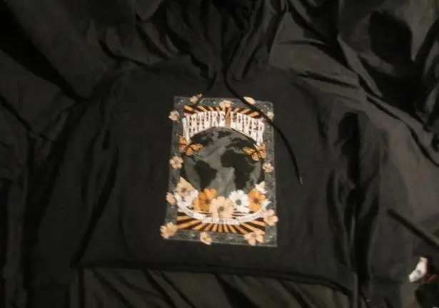 None Cut & Paste Women's X-Large Black Hoodie