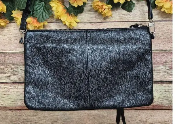 Handbag Butler Black Leather Mighty Purse Crossbody Bag Minimalist Closet Staple