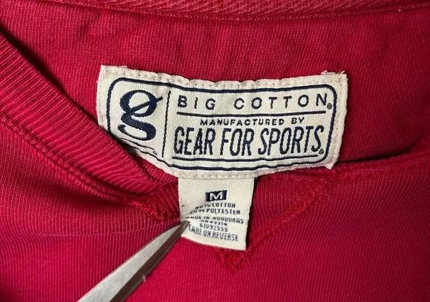 Vintage 90s Big Cotton Gear for Sports Red USMC Bulldog Sweatshirt Medium