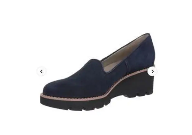 Vionic NWOB Water Repellent Wedges Willa Wedge Navy Woman’s Size 11 Career Comfy