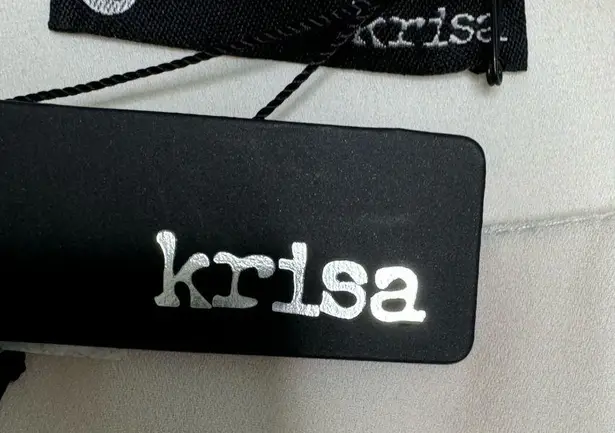 Krisa Ivory Ruffle Skirt Dress Size XS