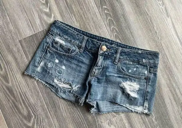 American Eagle  jean ripped shorts size 2