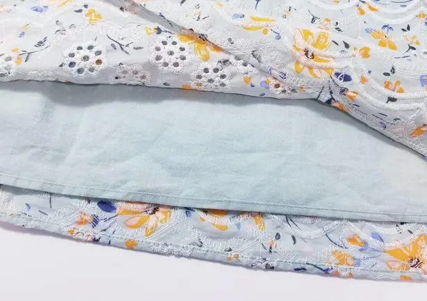 LAIA Eyelet Ditsy Floral Blouse Size M