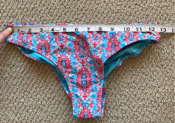 NEW Wolven Amalfi Ruched Hipster Scrunch Bikini Bottoms Cheeky Blue Size XS NWOT