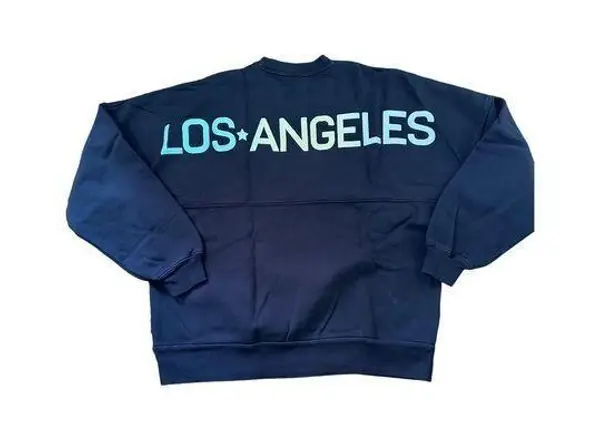 Spirit jersey Los Angeles Graphic Sweatshirt Pullover Crewneck Comfy Oversized L Black Size L