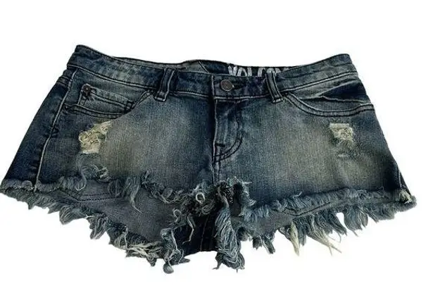 Volcom  True to This Cut Off Denim Shorts Size 5