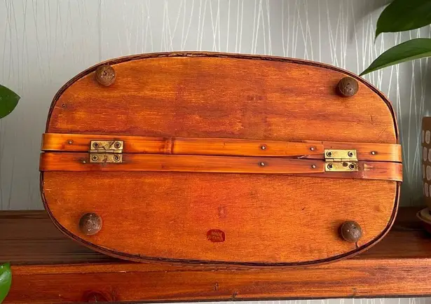 Vintage Style Wicker Rattan Boho Bohemian Purse Brown