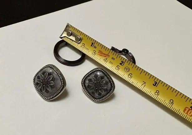 Monet Lot Of 2 Signed Purple Clip On Earrings Signed And Napier