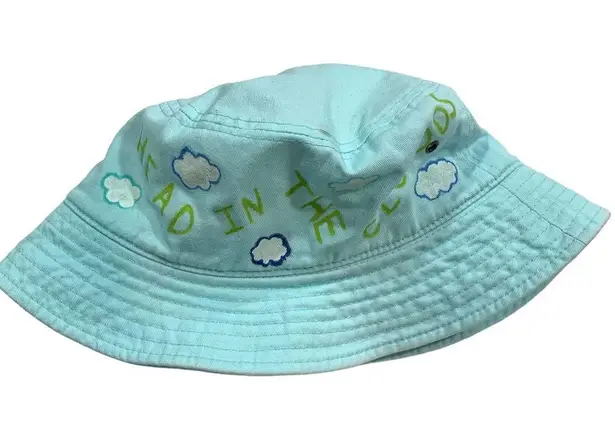 Head Hand Painted In The Clouds Blue Bucket Hat