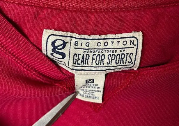 Vintage 90s Big Cotton Gear for Sports Red USMC Bulldog Sweatshirt Medium