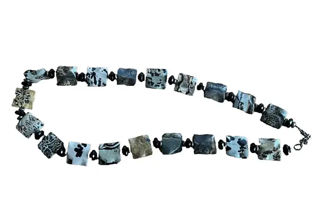 Polished chunky natural stone gemstone Beads chain link waist belt Custom Made L