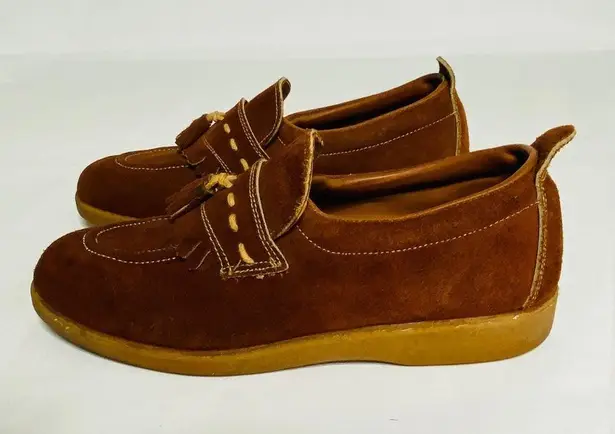 Rusty Vintage Rare 70s Skateboards Made in Spain   Suede Tassels Shoes Sz 10