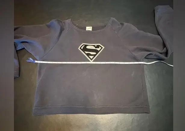 Vintage Black Superman Logo Sweatshirt size M Size M