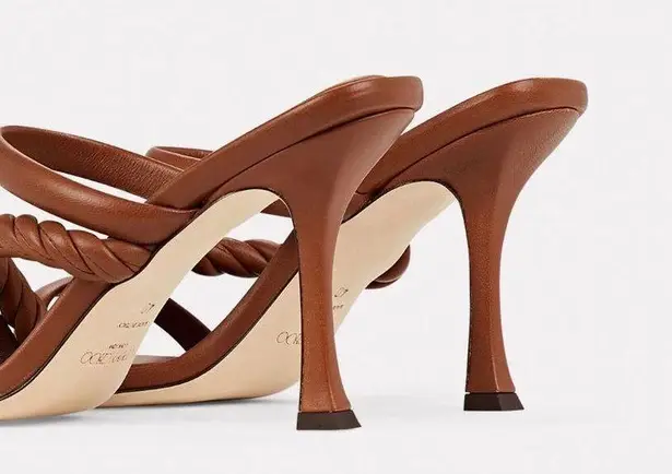 Jimmy Choo Diosa 90 Leather Mules