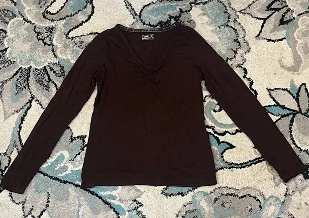 Horny Toad Chocolate Brown Top