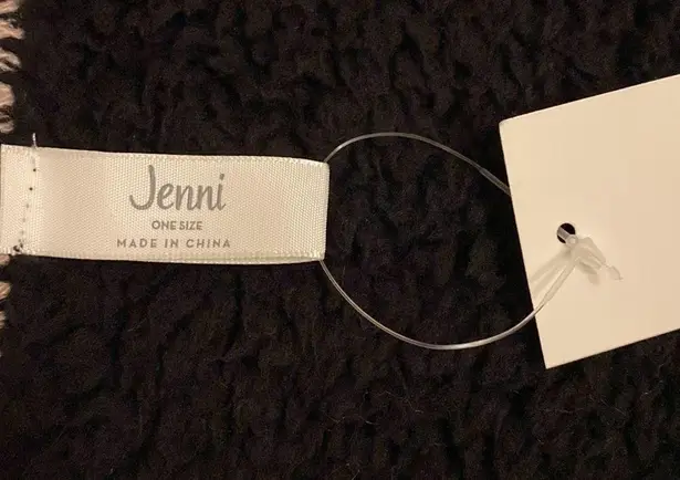 Jenni Faux Fur Scarf Black